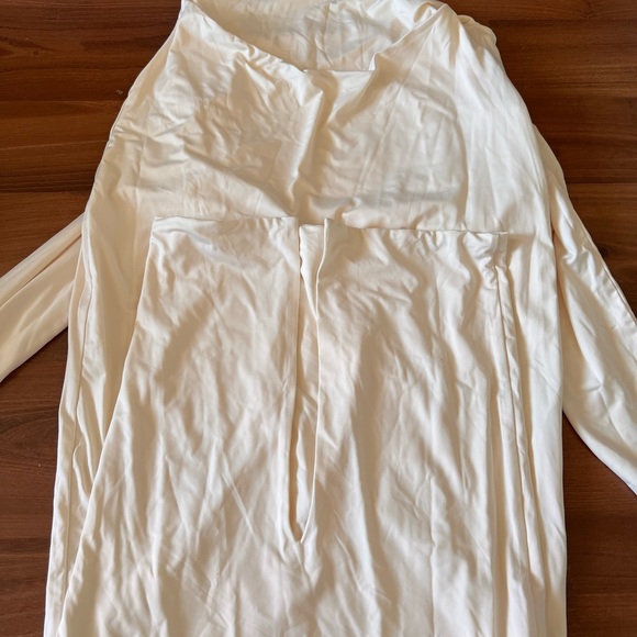 Longsleeve cut out maxi dress maternity cream - Picture 6 of 7